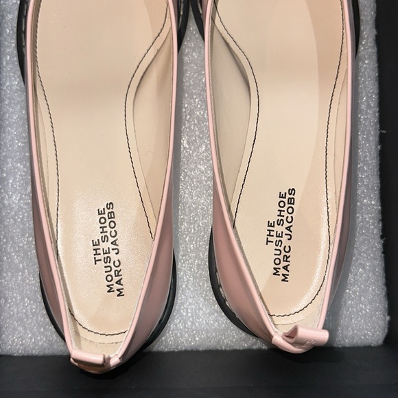 🔥🔥🔥 NEW Marc Jacobs The Mouse Shoe Demi-Wedge Pink Pointy Flats Shoes - Picture 5 of 7